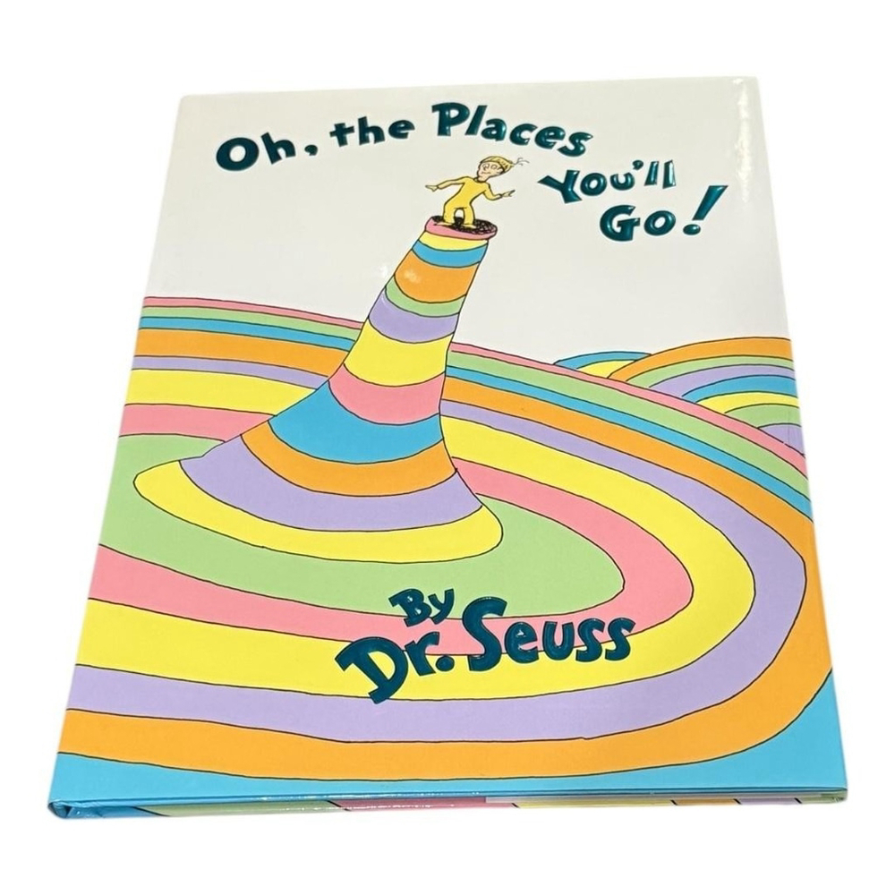 Oh The Places You'll Go Dr Seuss Hardcover Book First Edition Classic 1990